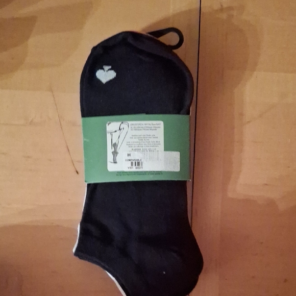 Kate Spade Casual Socks Black and Blue Modern Design - Picture 3 of 4